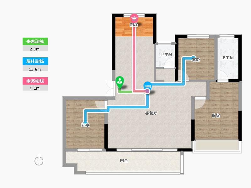 河南省-信阳市-春晖世和府-111.00-户型库-动静线