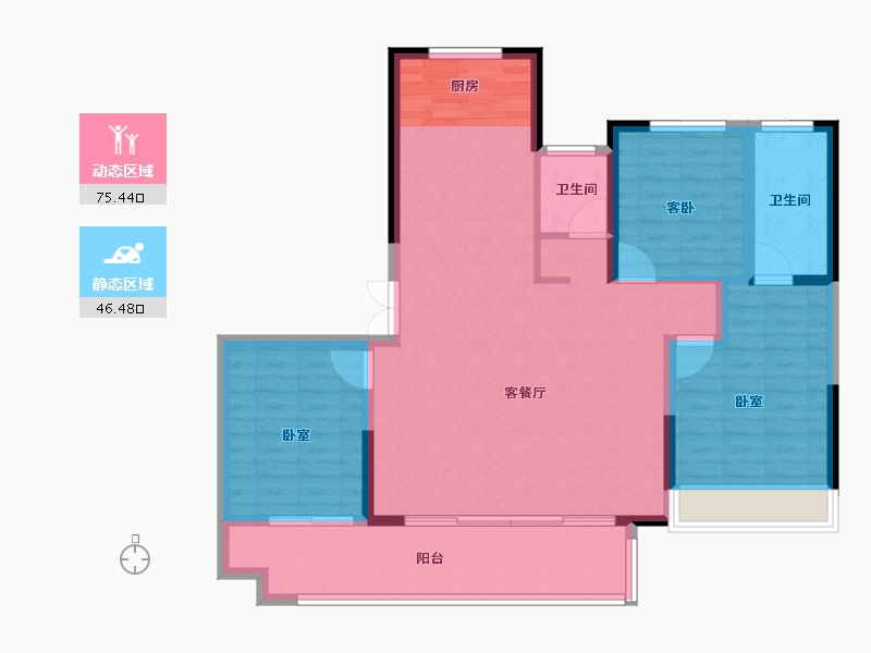 河南省-信阳市-春晖世和府-111.00-户型库-动静分区