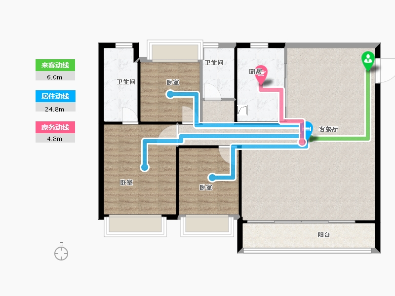 江苏省-南京市-建发珺和府-112.00-户型库-动静线