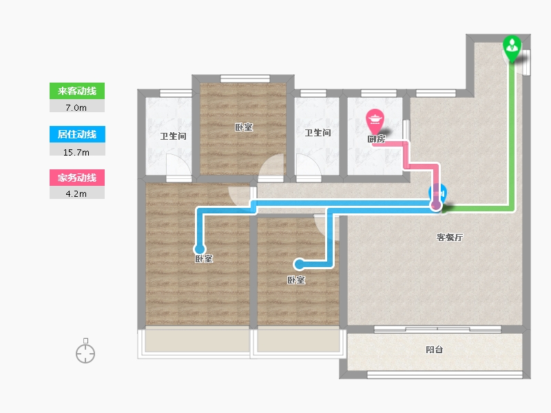 山东省-济南市-新城时光印象-99.00-户型库-动静线