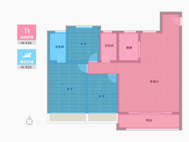 山东省-济南市-新城时光印象-99.00-户型库-动静分区