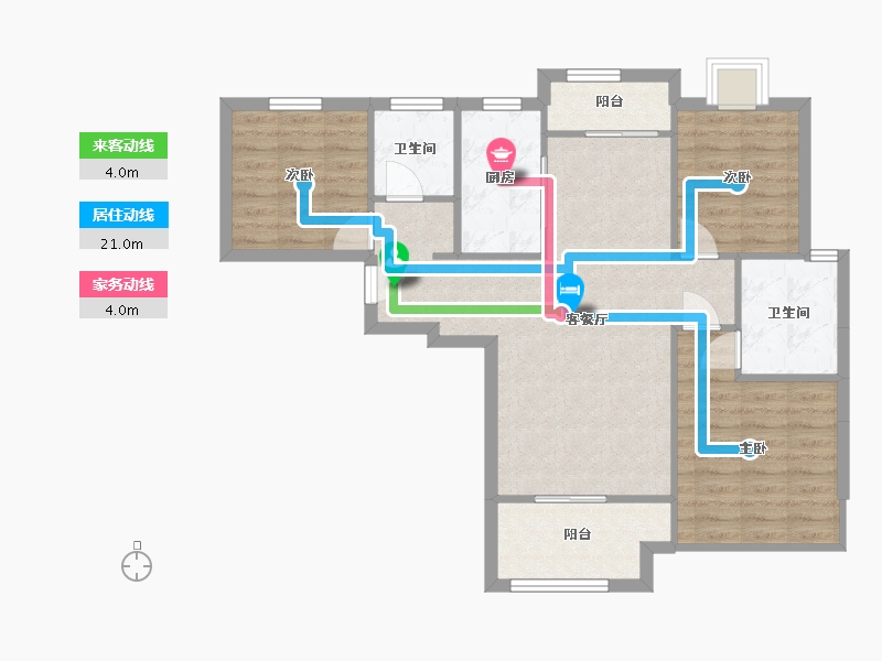 陕西省-西安市-汇悦城-82.02-户型库-动静线