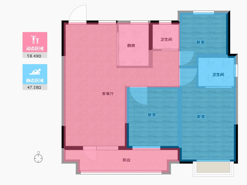 山东省-枣庄市-汇众·云之上-95.00-户型库-动静分区