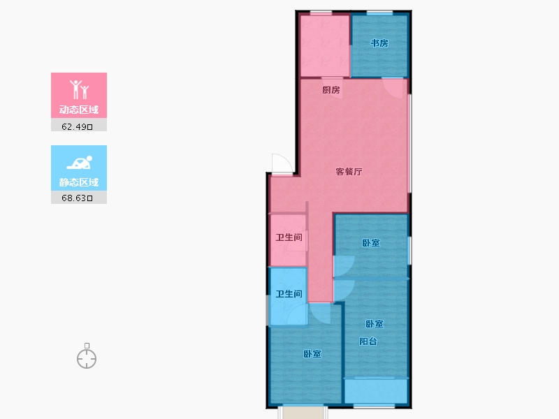 山西省-太原市-富力城玖院-121.01-户型库-动静分区