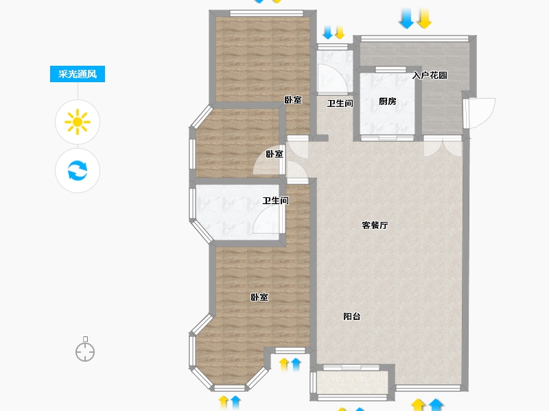 河北省-邢台市-领世城邦-127.00-户型库-采光通风