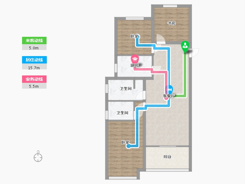 河北省-邢台市-领世城邦-87.70-户型库-动静线