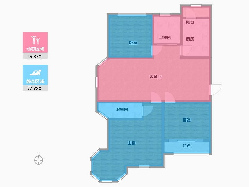 河北省-邢台市-领世城邦-108.61-户型库-动静分区