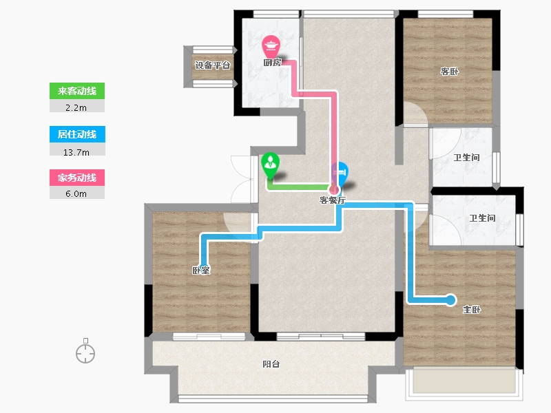 河南省-信阳市-春晖世和府-102.09-户型库-动静线