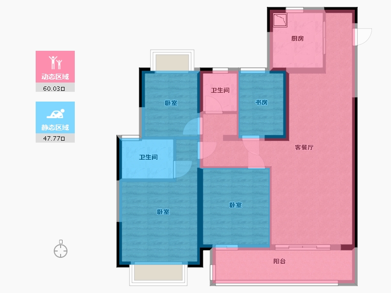 江苏省-无锡市-金玥湾-96.00-户型库-动静分区