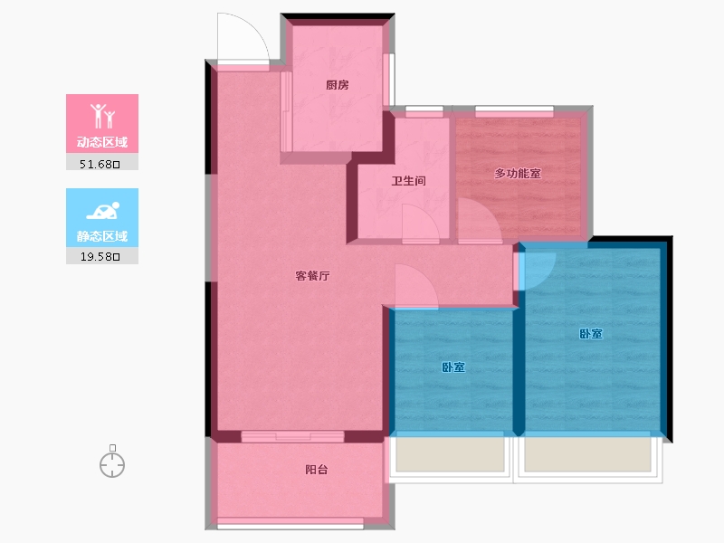 河南省-郑州市-中建·澜溪苑-63.01-户型库-动静分区