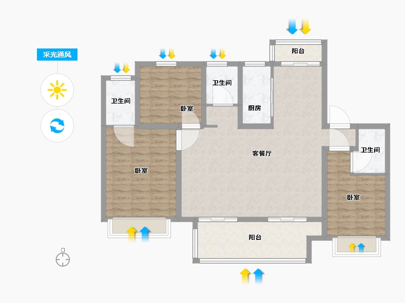 河南省-驻马店市-巨源城-114.00-户型库-采光通风