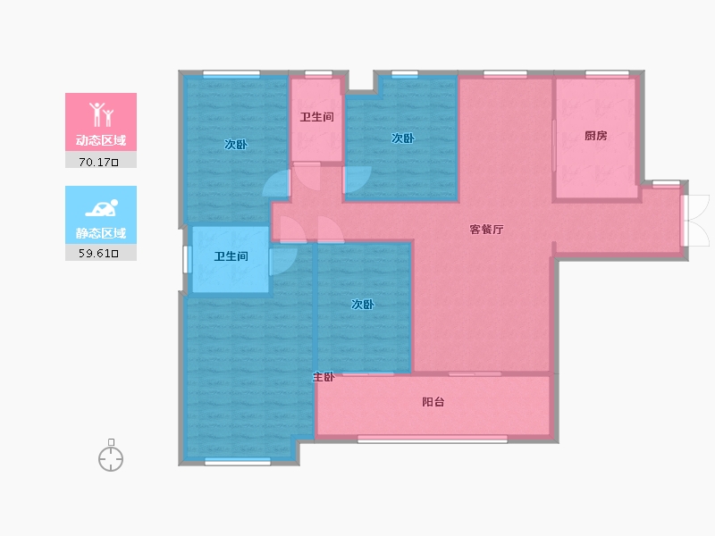 广东省-佛山市-依云曦城-119.13-户型库-动静分区