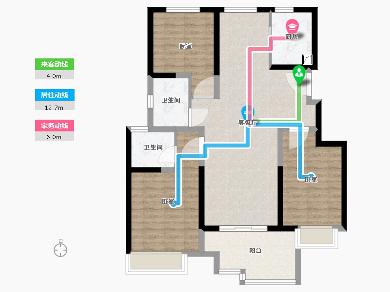 江苏省-宿迁市-祥生·东方樾-92.99-户型库-动静线