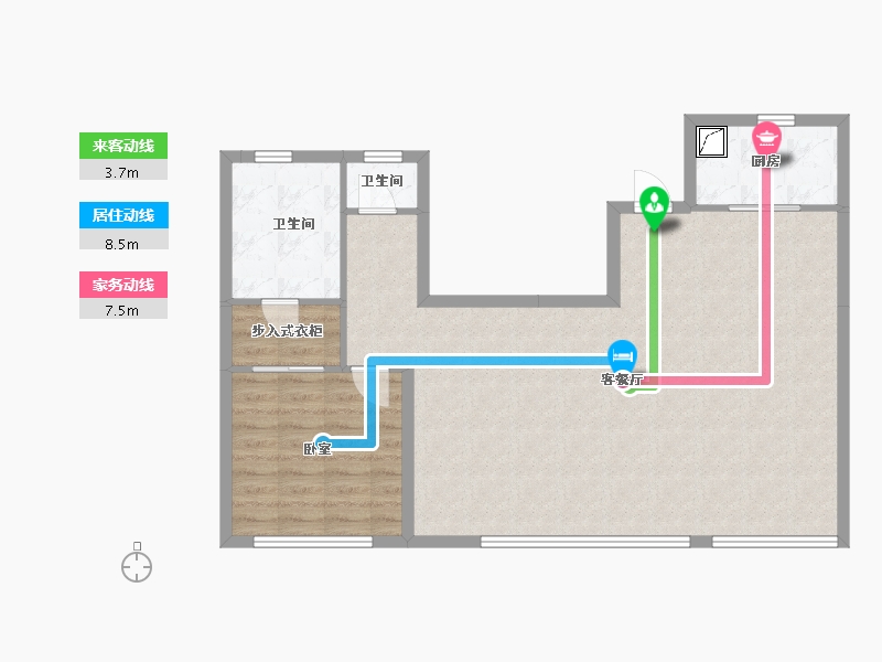 河南省-南阳市-华侨城天鹅堡-84.37-户型库-动静线