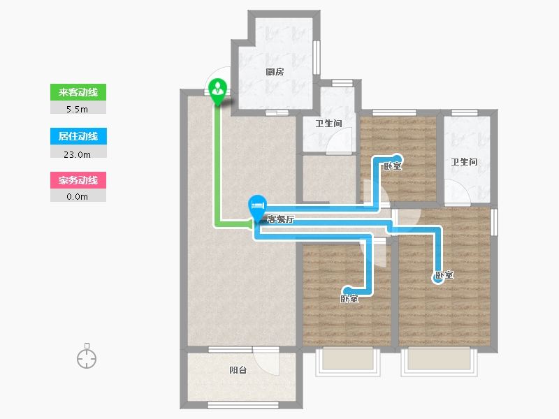 山东省-青岛市-海信东山府-103.01-户型库-动静线