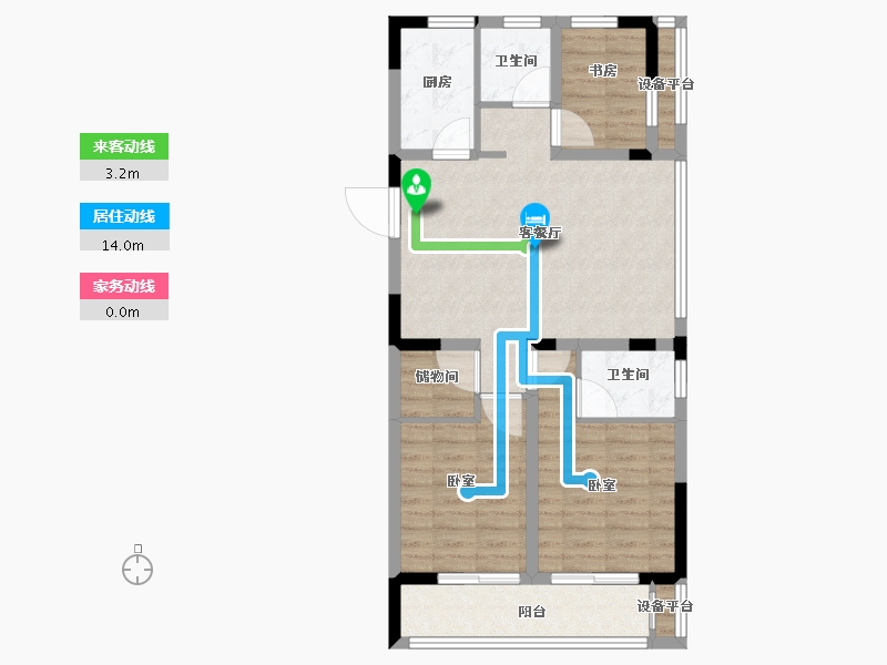 浙江省-绍兴市-世纪晨光-79.00-户型库-动静线