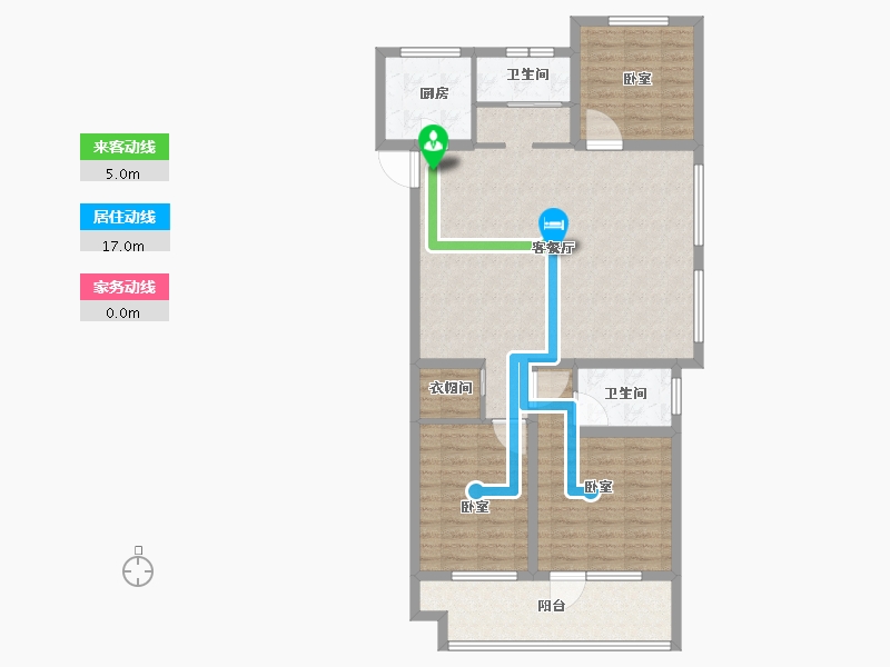 山东省-威海市-佳源海棠府-103.01-户型库-动静线