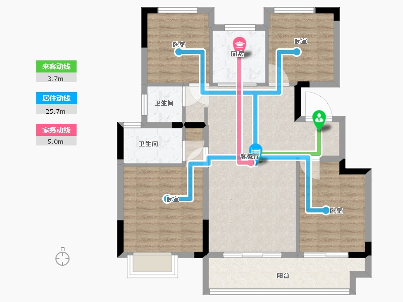 江苏省-常州市-昱湖上观-92.00-户型库-动静线