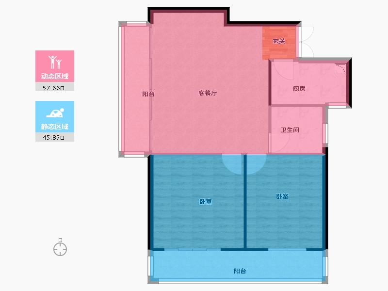 江苏省-南京市-金王府-95.90-户型库-动静分区