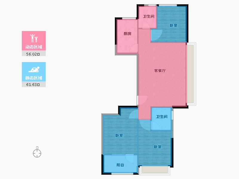 山东省-青岛市-慧通理想之城-108.00-户型库-动静分区