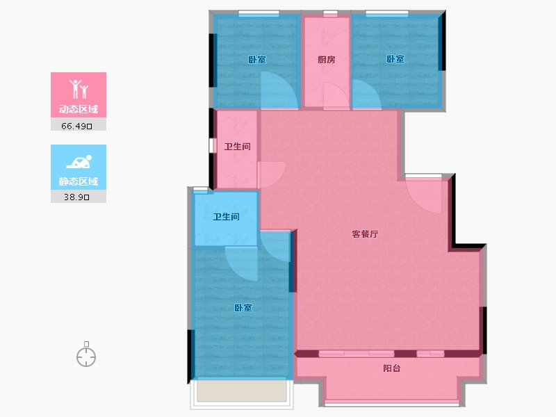 安徽省-马鞍山市-金悦香溪-96.00-户型库-动静分区