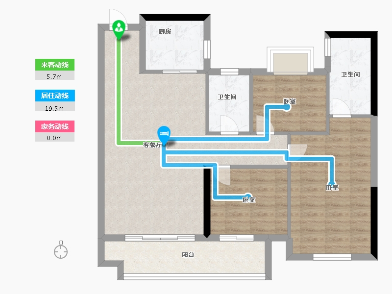 福建省-漳州市-宏冠翰林首府-81.00-户型库-动静线