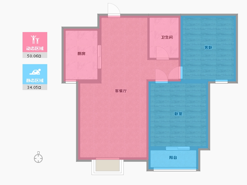 河北省-邢台市-领世城邦-75.42-户型库-动静分区