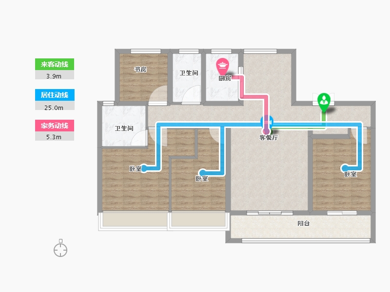 山东省-济南市-新城时光印象-114.00-户型库-动静线