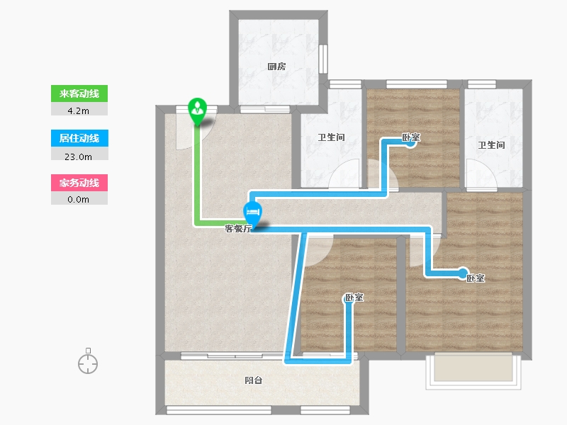 山东省-济南市-远洋湖印都会-84.00-户型库-动静线