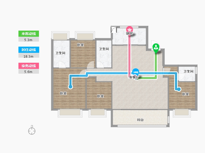 江苏省-南京市-建发珺和府-148.00-户型库-动静线