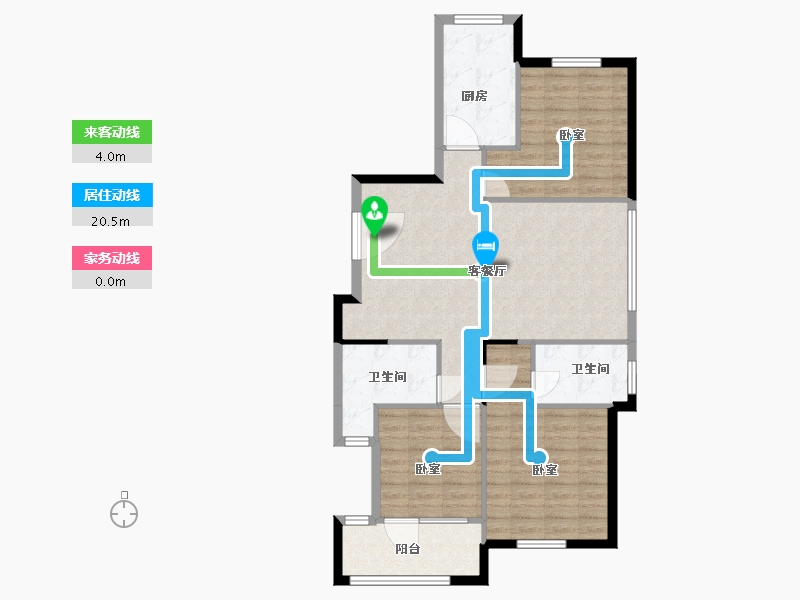 山东省-青岛市-慧通理想之城-94.00-户型库-动静线