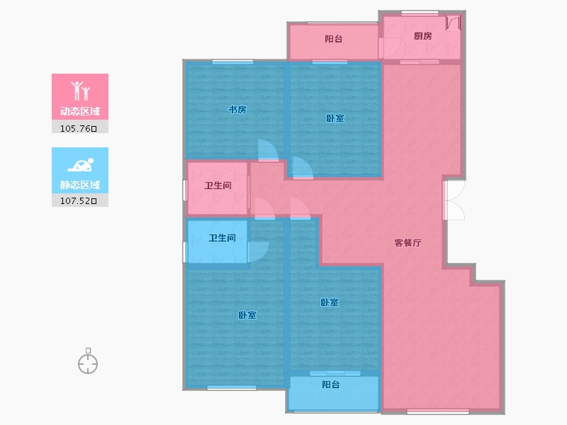 河南省-洛阳市-香醍河畔-193.77-户型库-动静分区