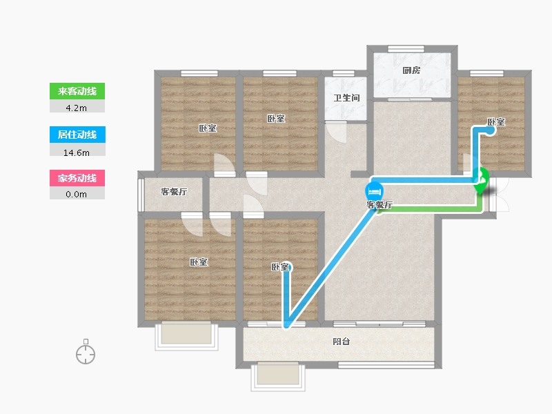 山东省-滨州市-香溪翠庭·臻园-112.75-户型库-动静线