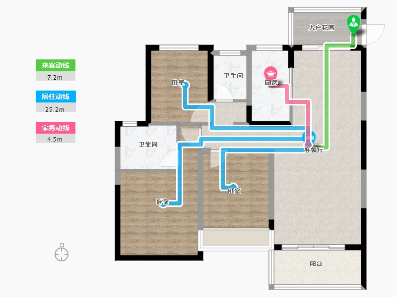 安徽省-黄山市-紫阳兰亭-102.00-户型库-动静线