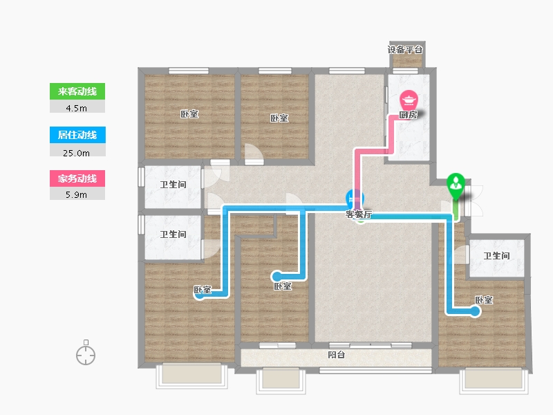 山东省-滨州市-香溪翠庭·臻园-151.24-户型库-动静线