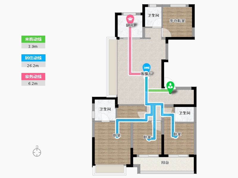 浙江省-绍兴市-星澜城-110.29-户型库-动静线