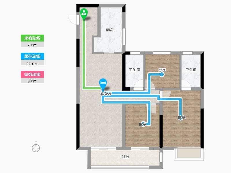 江西省-宜春市-华地·开元-89.05-户型库-动静线