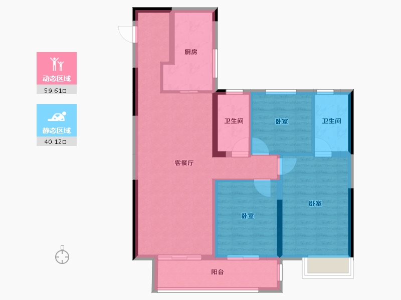 江西省-宜春市-华地·开元-89.05-户型库-动静分区