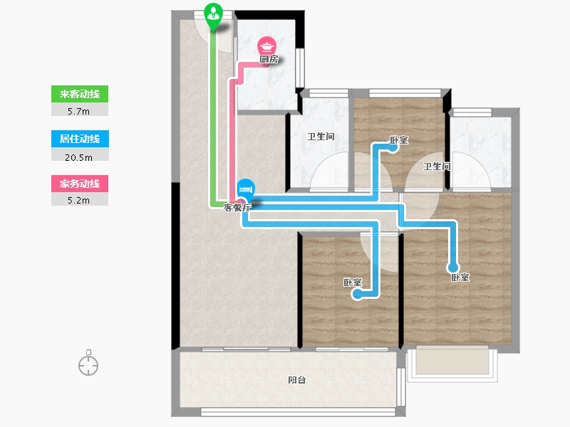 江苏省-南京市-熹樾-84.01-户型库-动静线