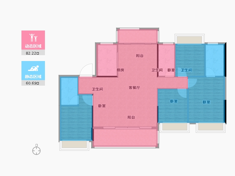 江苏省-南京市-熹樾-132.00-户型库-动静分区