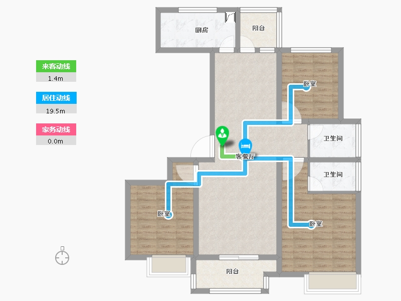 河南省-安阳市-滑县浩创梧桐郡-96.00-户型库-动静线