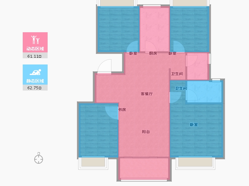 江苏省-南京市-熹樾-114.00-户型库-动静分区