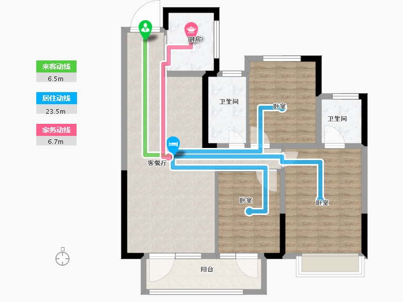 山东省-淄博市-淄博周村吾悦广场-100.00-户型库-动静线