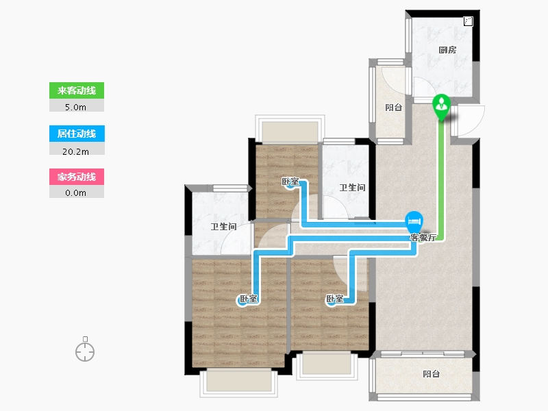 江西省-景德镇市-恒大珑庭-89.00-户型库-动静线