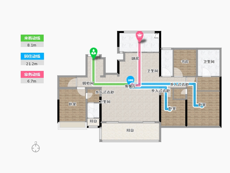 浙江省-温州市-江山云起-212.00-户型库-动静线