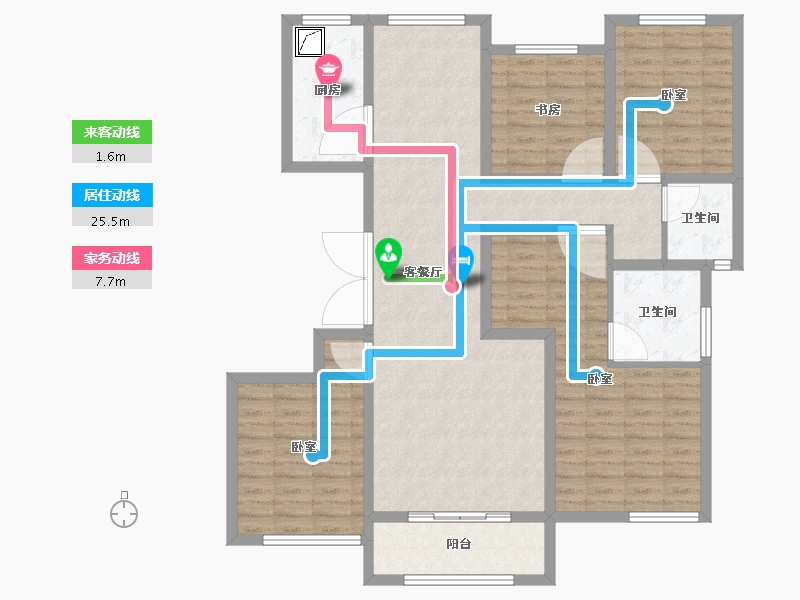 河南省-安阳市-滑县浩创梧桐郡-117.00-户型库-动静线