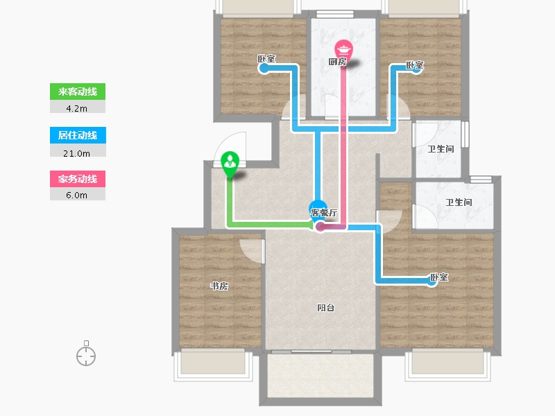 江苏省-南京市-半山云邸-97.00-户型库-动静线