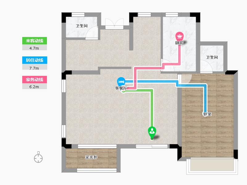 江西省-宜春市-华地·开元-76.19-户型库-动静线