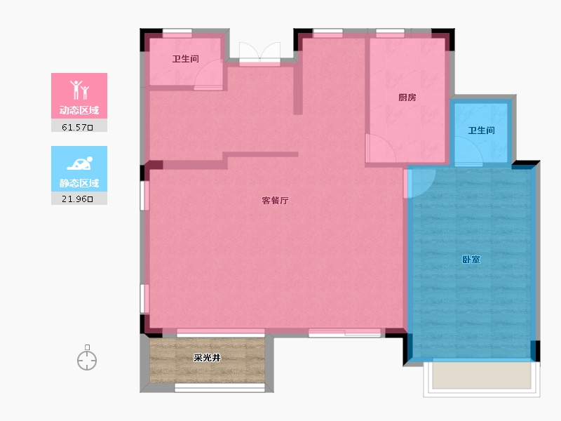 江西省-宜春市-华地·开元-76.19-户型库-动静分区