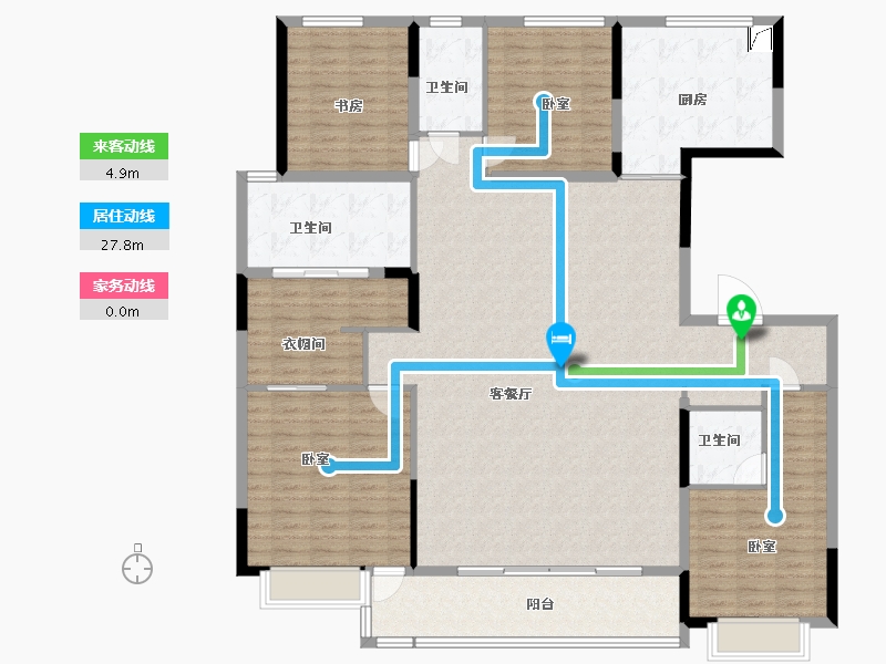 山东省-淄博市-天煜九峯-183.27-户型库-动静线